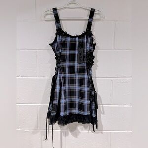 Widow mini plaid dress